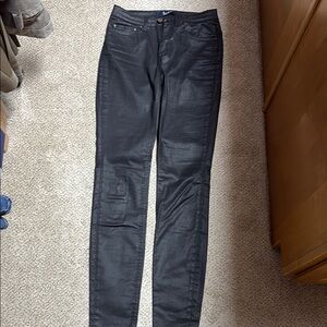 Boden Black Coated Jeans